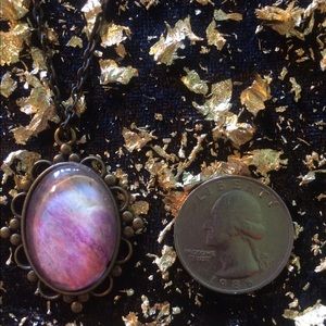 Pink Acrylic Pour Necklace